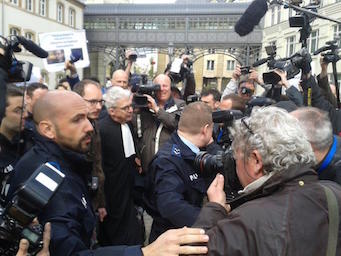 Antoine and William Bourdon, after the hearing.