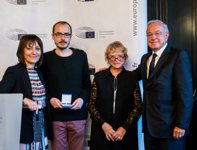 Antoine Deltour being awarded the European Citizen's Prize